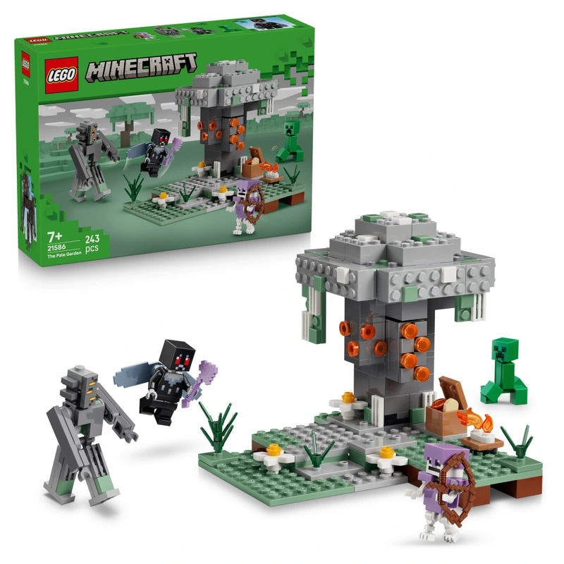 LEGO Minecraft 21586 The Pale Garden set UK box front view