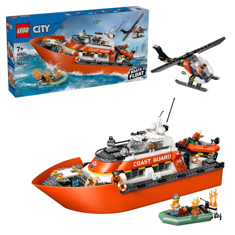 LEGO City 60504 Le Bateau de Sauvetage des Garde-Côtes
