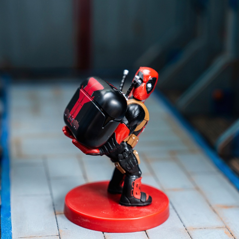 Deadpool Rear View Mini Cable Guy & Wireless Bluetooth Earbuds Pro ...