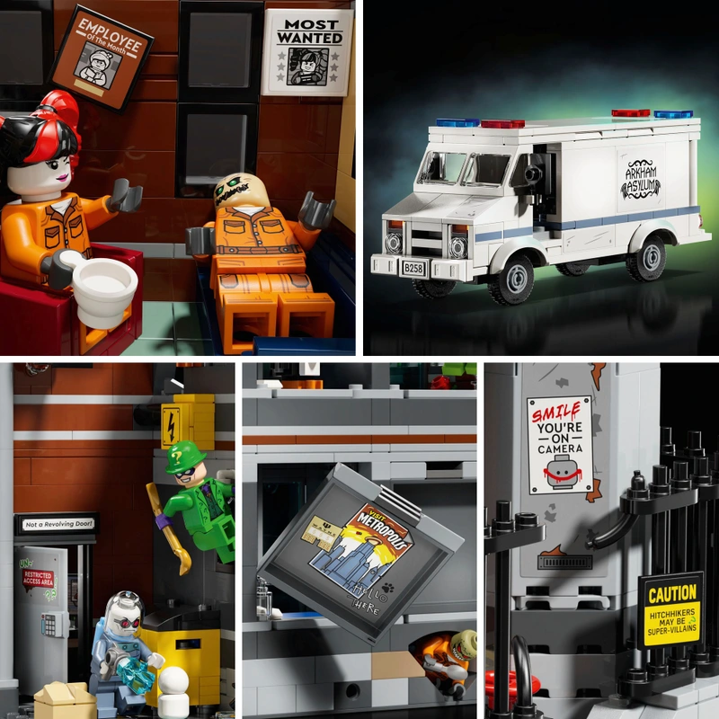 LEGO DC Batman 76300 Arkham Asylum Set for Adults view 6