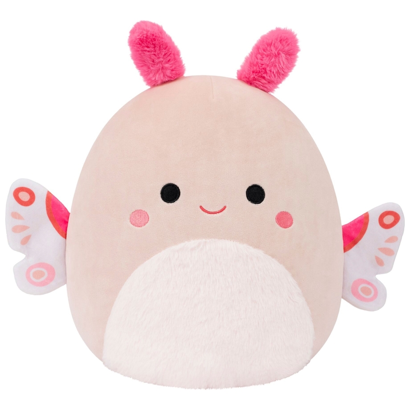 Original Squishmallows Plush Moritz the Light Peach Moth 30cm