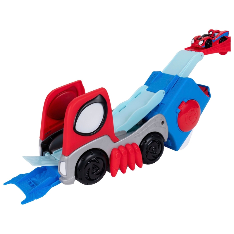 Marvel Spidey and His Amazing Friends Playset Transforming Hauler Raceway