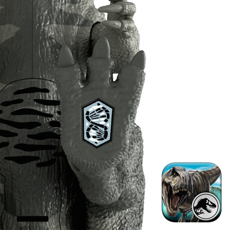 Close up of Ceratosaurus attack action button