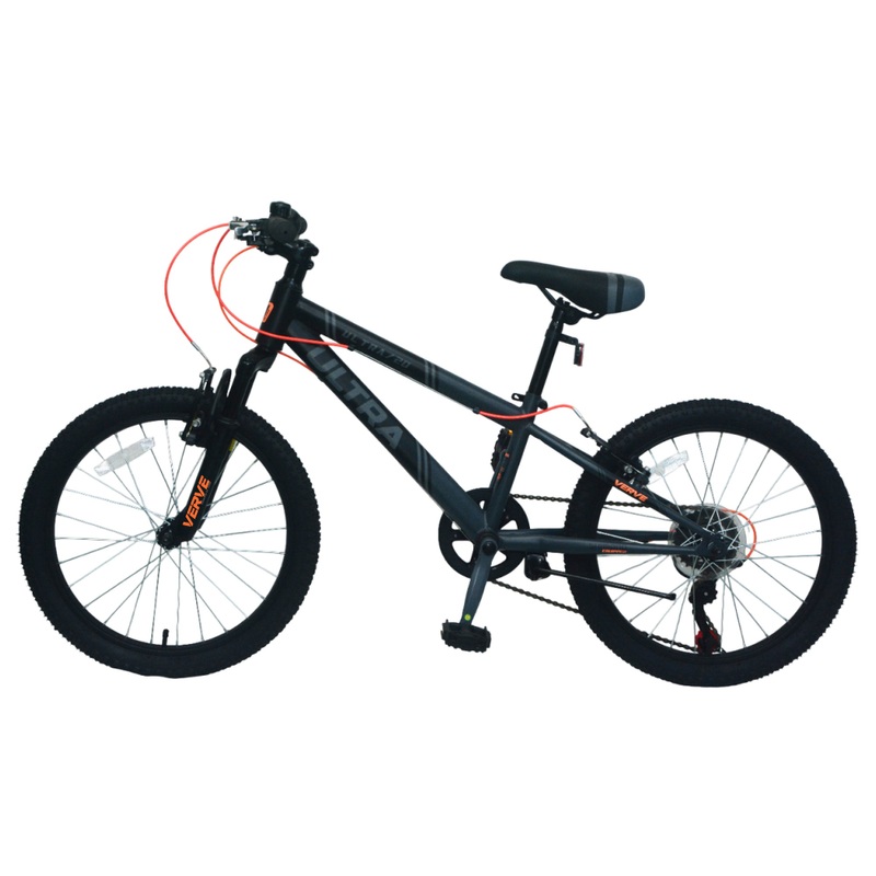 20 Inch Mountainbike Verve Ultra Kinderfiets grijs & zwart