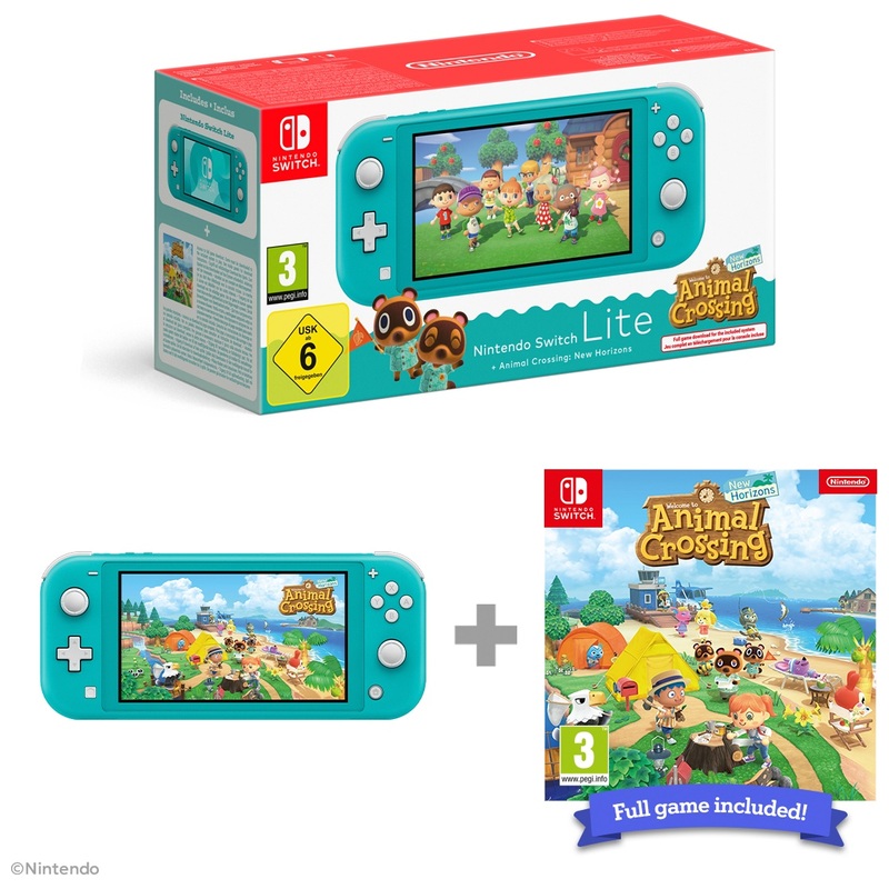 Nintendo Switch Lite Turquoise Animal Crossing New Horizons