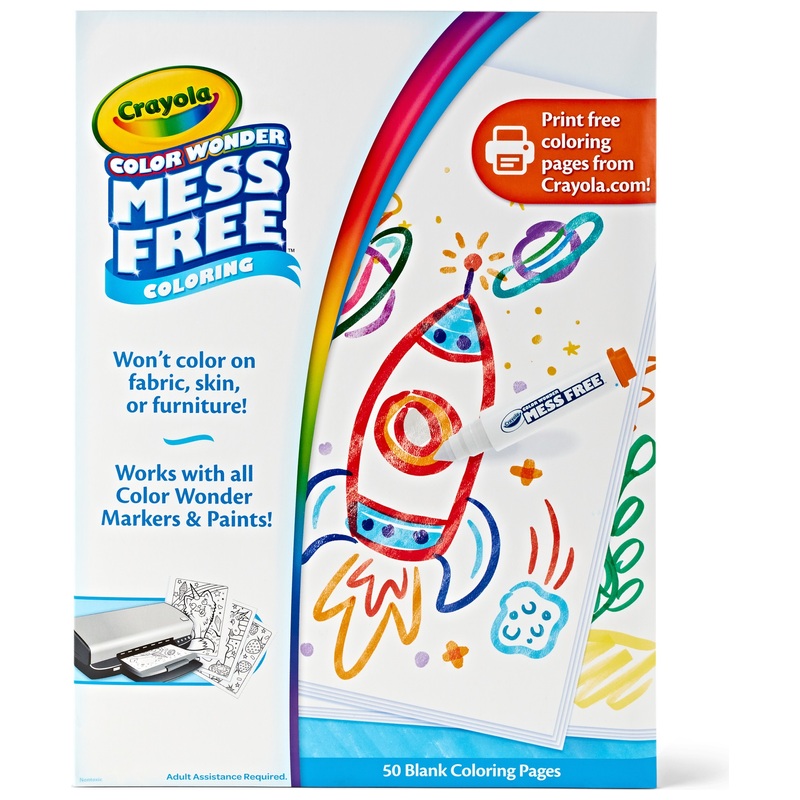 Crayola Color Wonder Blank Colouring Pages Set