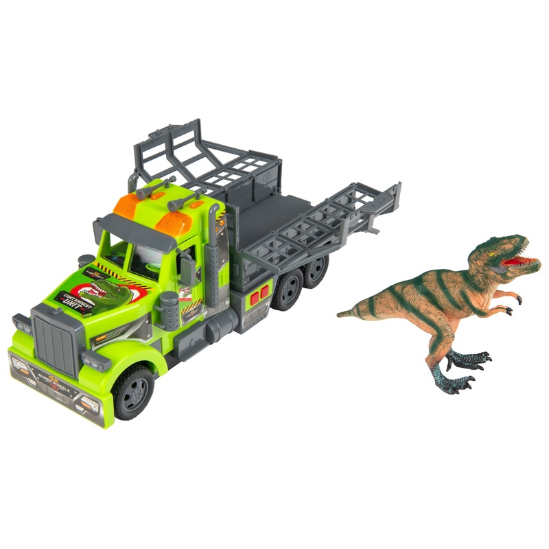 Dinosaur World T-Rex Dinosaurus Transportwagen met Licht en Geluid