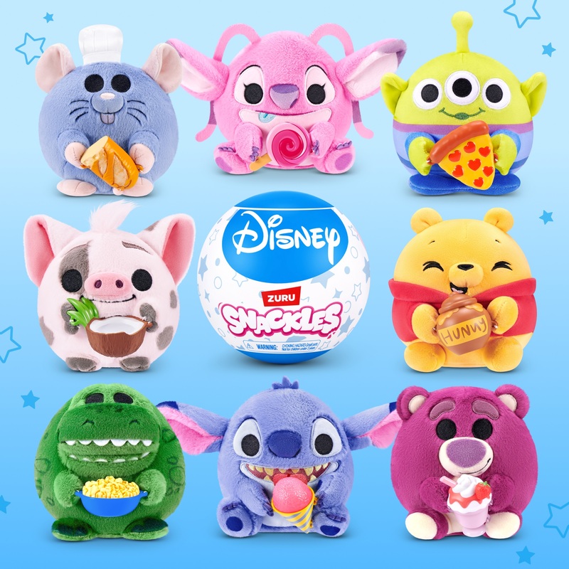 Snackles - Disney Peluche 12 cm - Modèle Surprise