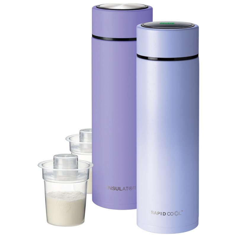 Nuby RapidCool Baby Bottle Maker 2 Pack Purple
