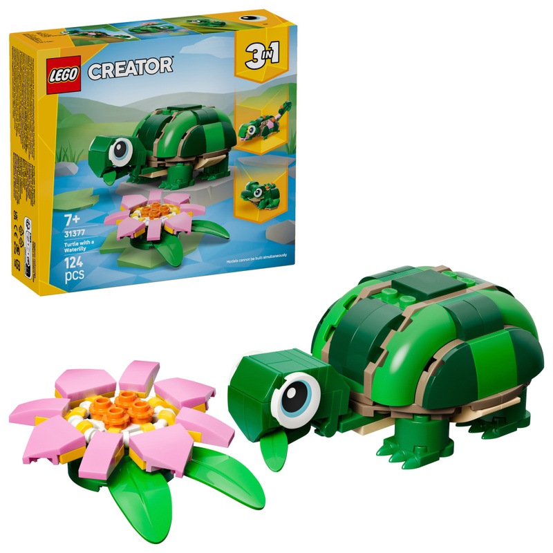 LEGO Creator 31377 Schildpad met Waterlelie 3-in-1 Set