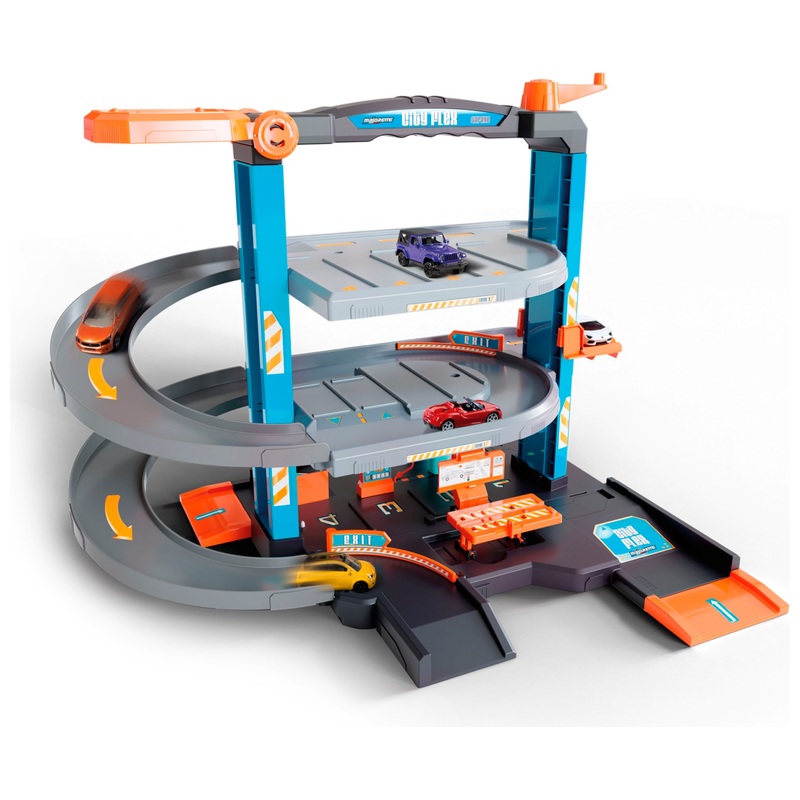 Majorette - Coffret Garage City Flex avec 5 Véhicules