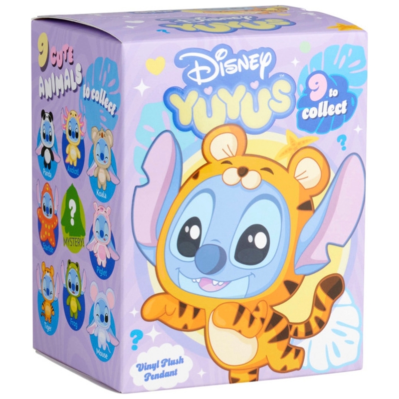 Disney YuYus Stitch Character Plush Keychain Assortment