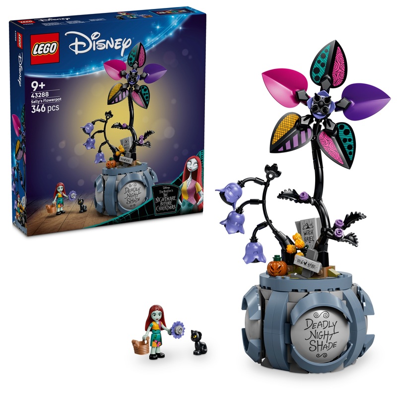 LEGO Disney 43288 Tim Burton's The Nightmare Before Christmas: Sally's Flowerpot Set