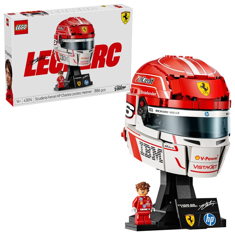 LEGO Editons 43014 Scuderia Ferrari HP helm van Charles Leclerc Set