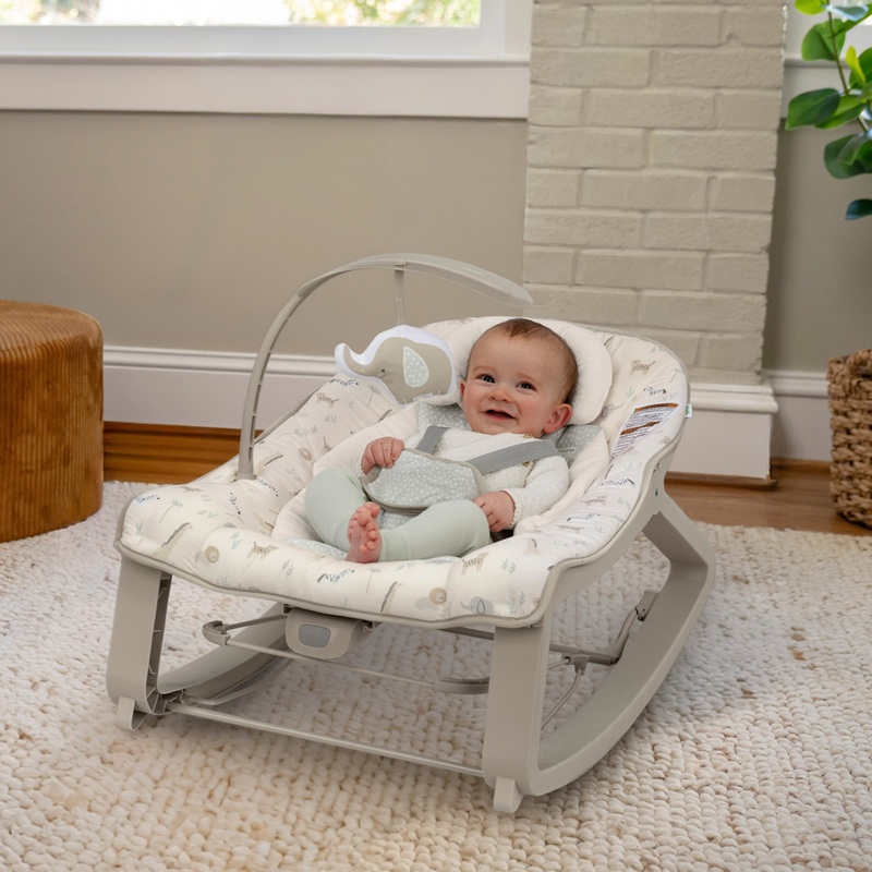 Ingenuity Keep Cosy 3-in-1 Grow with Me Baby Bouncer Safari