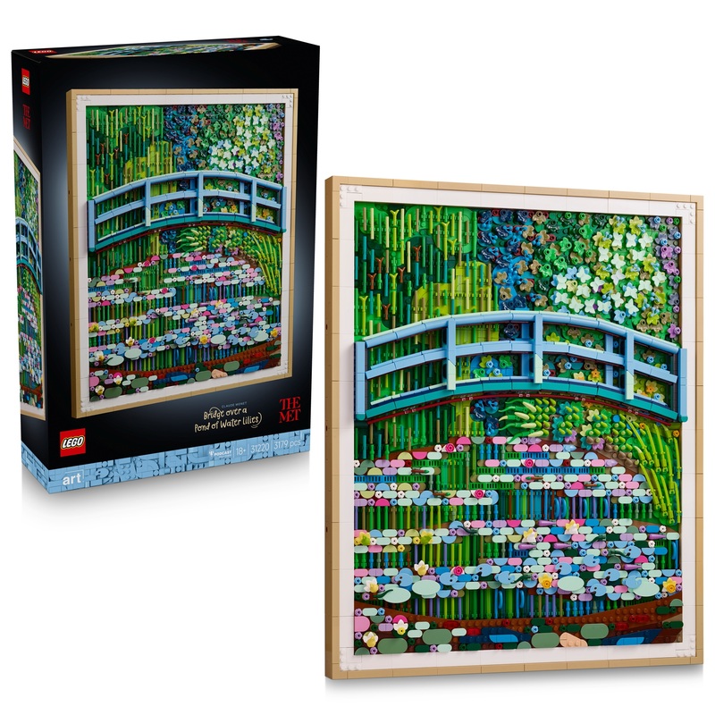 LEGO Art 31220 Claude Monet: Bridge over a Pond of Water Lilies Set for Adults