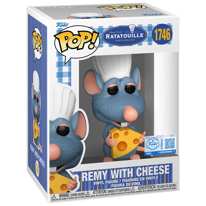 Funko Pop! Figurine 1746 Disney Pixar Ratatouille Remy avec Fromage