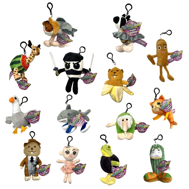 Brainrot Plush Keyring Assortment