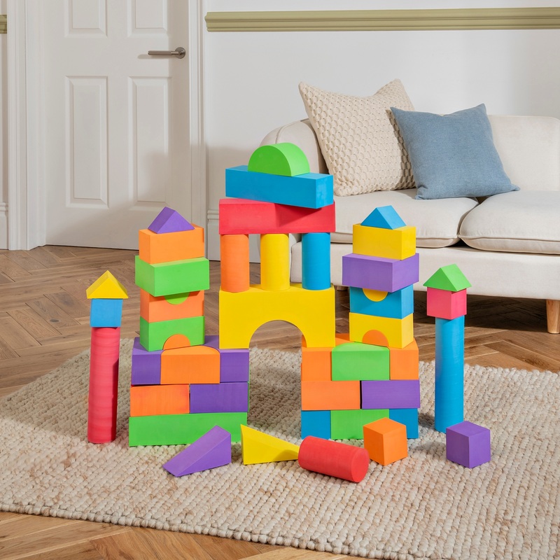 Play Factory Foam Blokken Set van 48