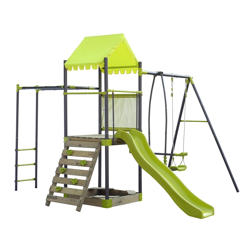 Aire de Jeux en Bois et Métal