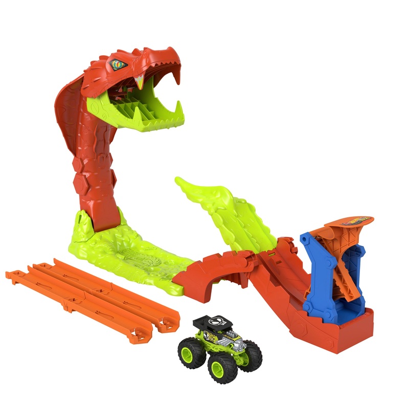 Hot Wheels Monster Trucks Snake Slam Takedown Playset