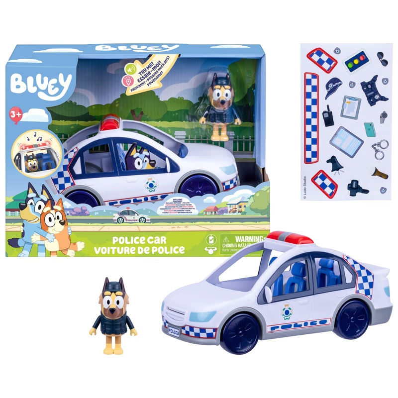 Bluey Police Car with Police Man Figure