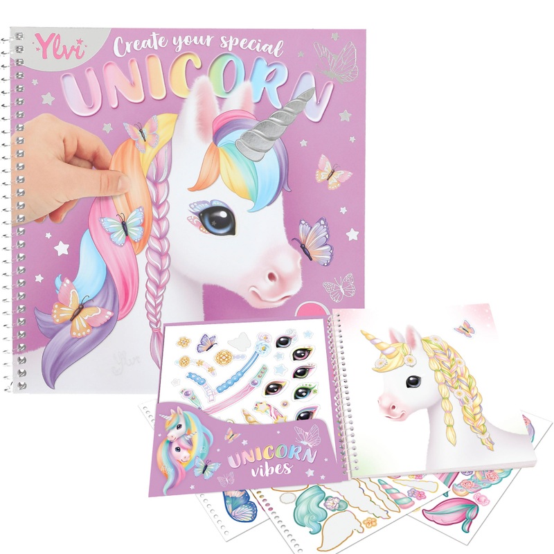 Ylvi Create Your Unicorn Special Stickerboek Dress Me Up