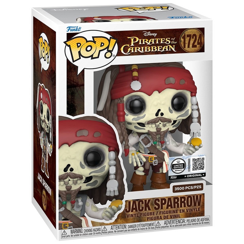 Funko POP! Limited Edition (Royalty) 1724: Disney Pirates of the Caribbean Jack Sparrow