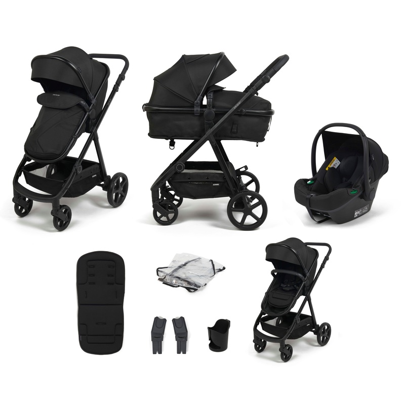 Zummi Origin 2 2-in-1 Travel System with EnfaSafe i-Size Car Seat Black
