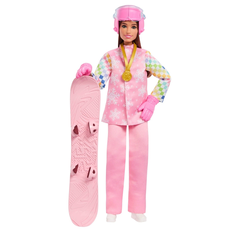 Barbie Pop Snowboarder met Accessoires