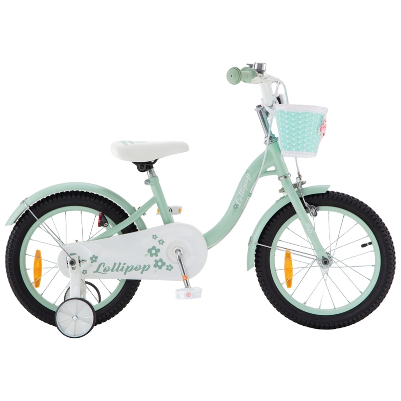 16 Inch Chipmunk Lollipop Bike with Basket Green