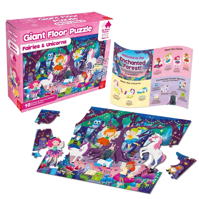 Giant Floor Puzzle Fairies and Unicorns