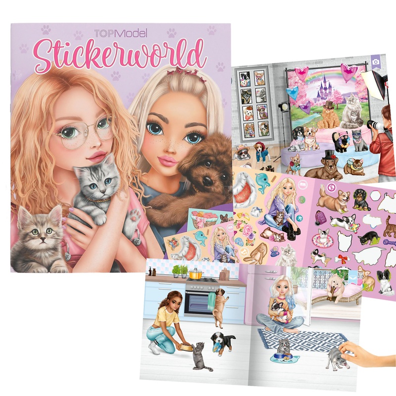 TOPModel Stickerworld Stickerboek Kitty and Doggy