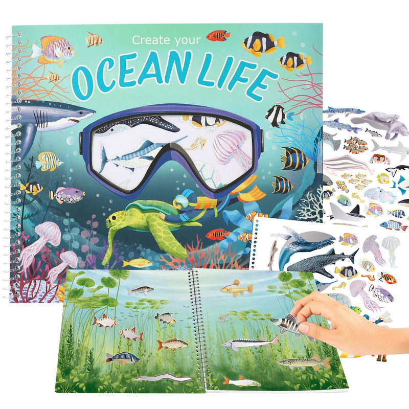Create your Ocean Life mit Holofolien Stickern Stickerbuch