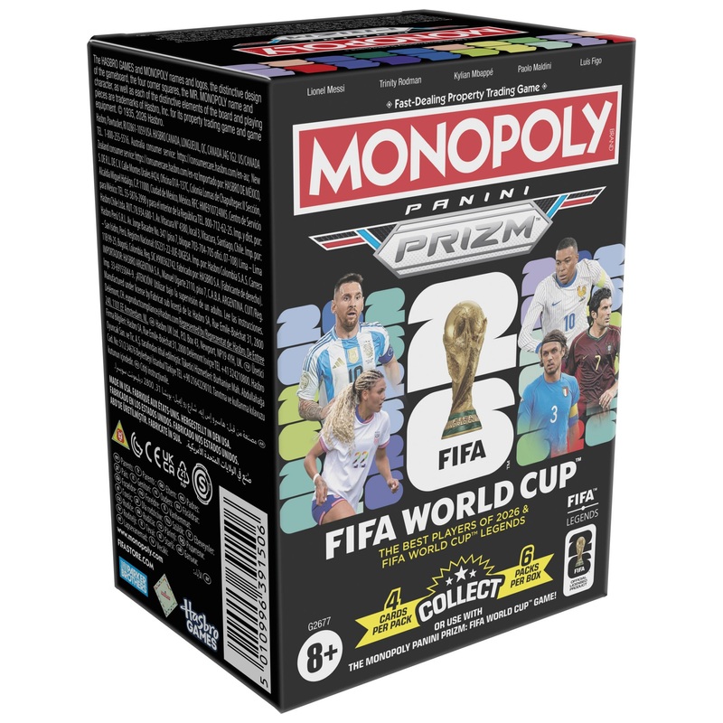 Monopoly Panini Prizm FIFA World Cup Voetbalkaarten Booster Box assorti