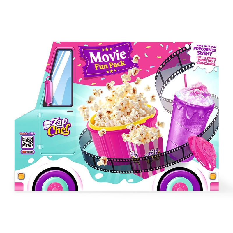 Zap Chef - Movie Fun Kit de Fabrication de Pop-Corn et de Granités