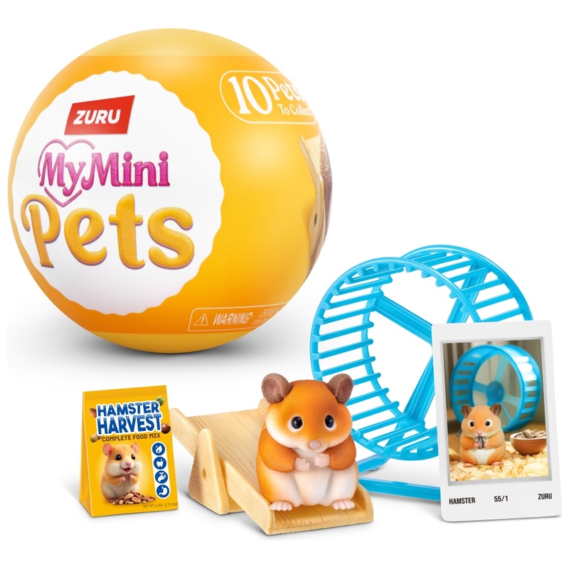 My Mini Pet Series 1 (2 Capsules) – ZURU – Figurine Animal Miniature, Sa Maison Et Accessoires – Collection Surprise Pour Filles Et Collectionneurs
