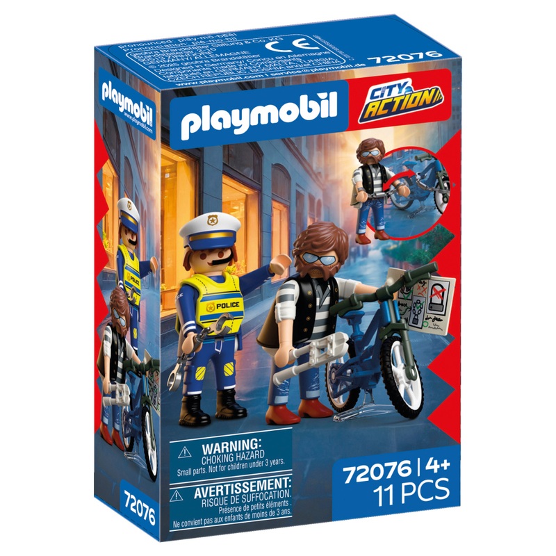 PLAYMOBIL City Action 72076 Fahrradraub