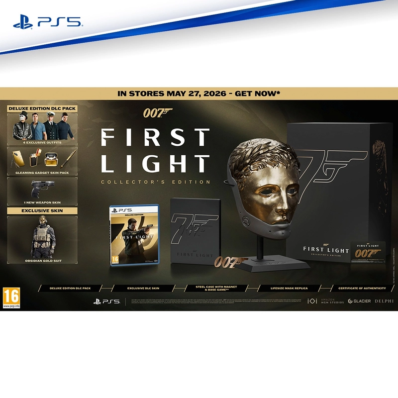 007 First Light Collectors Edition PS5 box art UK