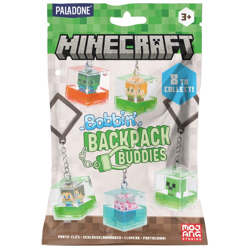 Minecraft - Porte-Clés Bobbin' Backpack Buddies - Modèle Surprise