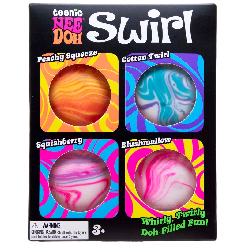 NeeDoh Teenie Swirl Fidget Toy 4 Pack