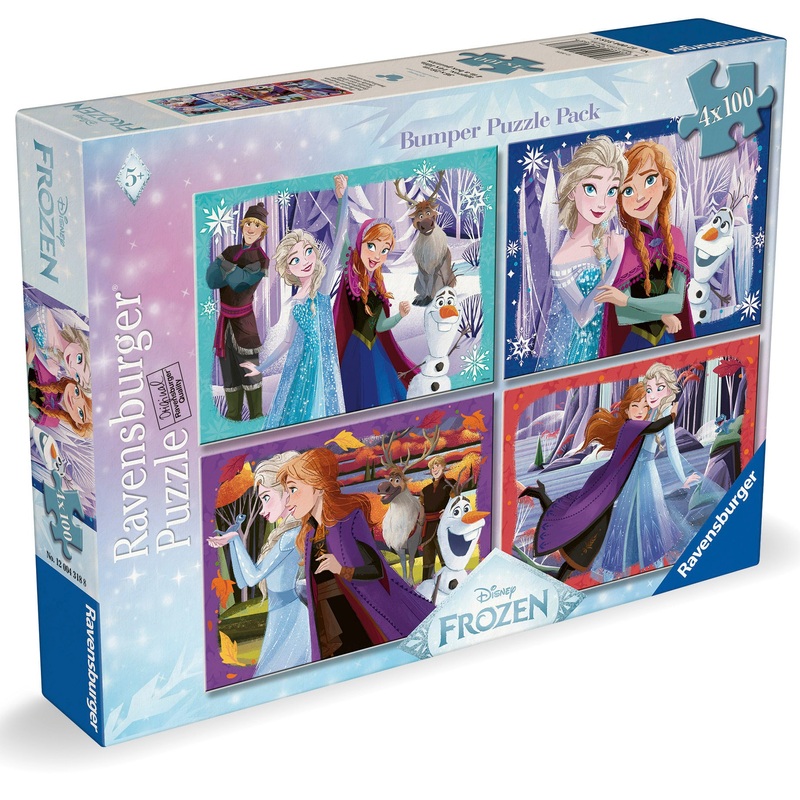 Ravensburger Disney Frozen Jigsaw Puzzles Bumper Pack 4 x 100 Pieces