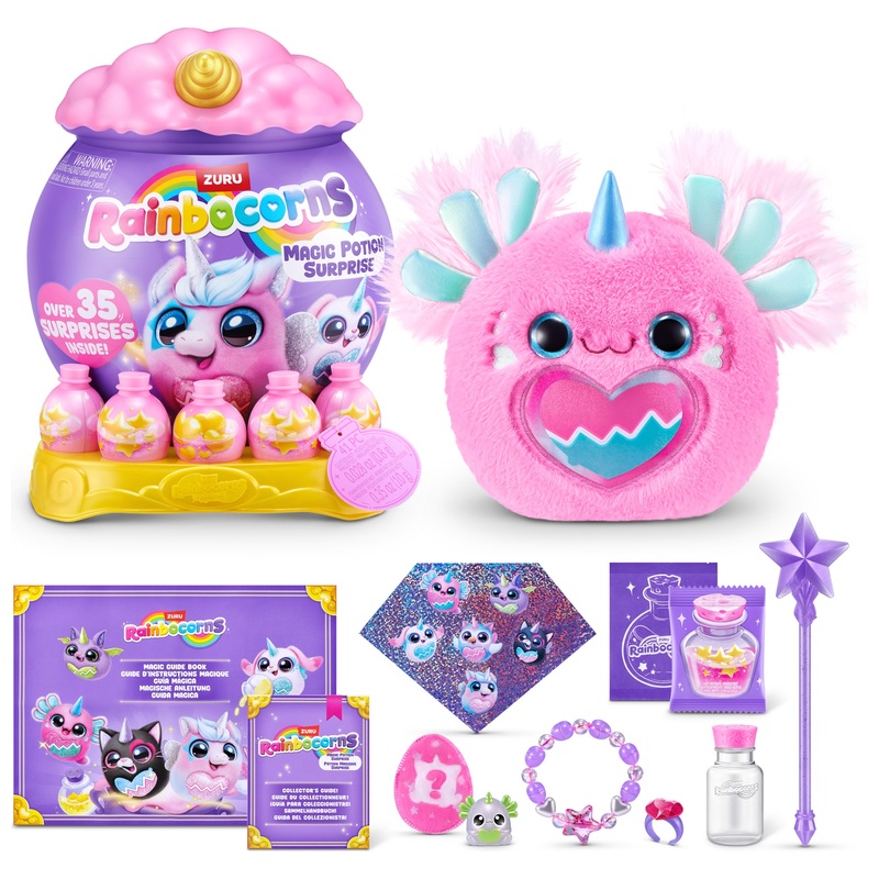 Rainbocorns by ZURU Magic Potion Surprise Plush Axolotl