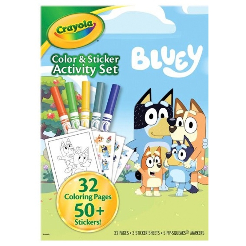 Crayola Bluey Colour and Sticker Activity Set