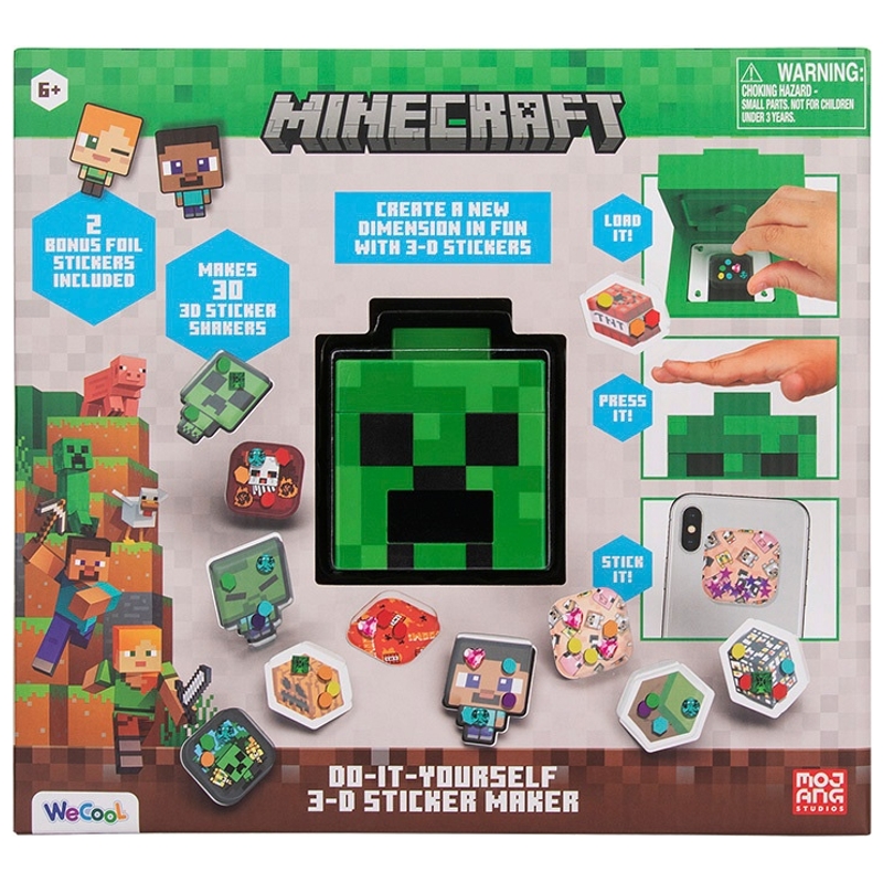 Minecraft Do-It-Yourself 3D Sticker Maker Set