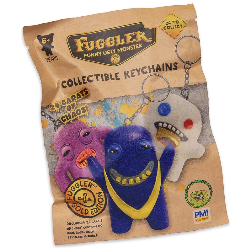 Fuggler Keychain Funny Ugly Monster Bag Accessory 24 Carat Chaos Assortment