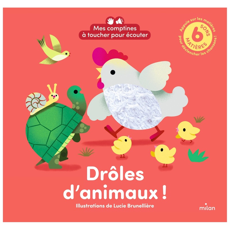 Livre Sonore Drôles d'Animaux à Toucher