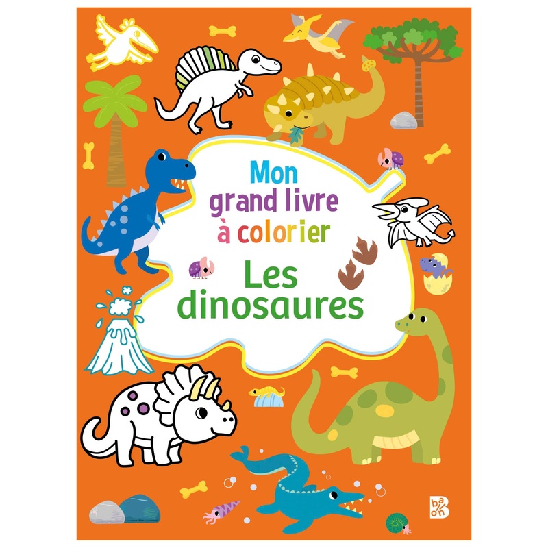 Mon Grand Livre à Colorier Les Dinosaures