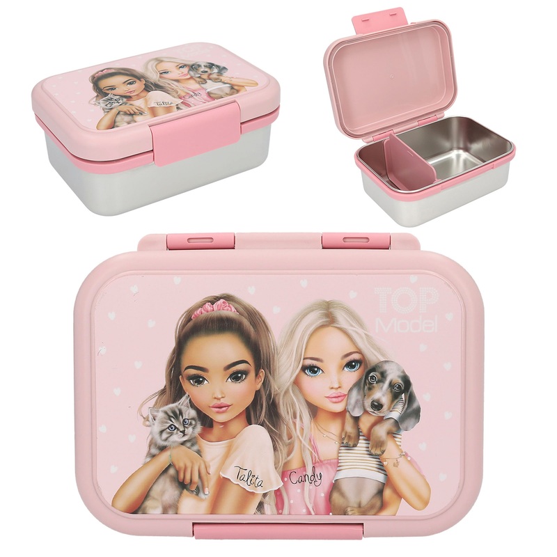 TOPModel Brotdose Edelstahl rosa
