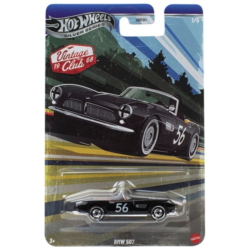 Hot Wheels Silver Series Diecast Cars 1968 Vintage Club 1:64 Scale Assortment
